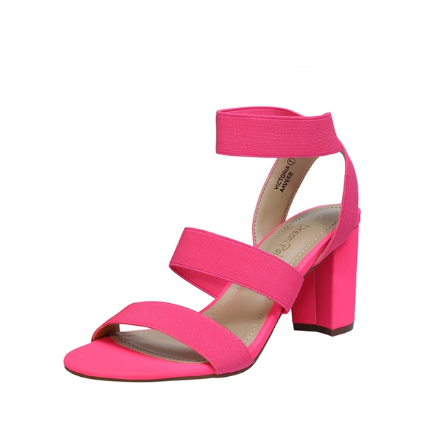 Elastic heeled best sale sandals